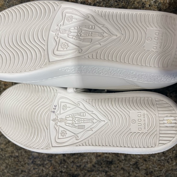 Gucci Women's Ace Interlocking G Sneakers White / Gray Sz 36 - Picture 7 of 8